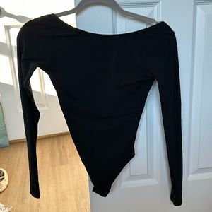 Black long sleeve leotard
